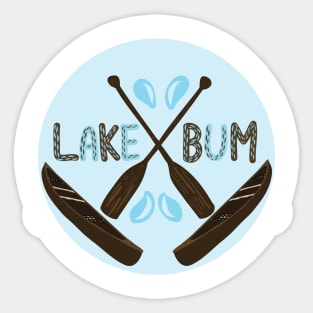 Lake Bum Sticker